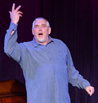 Jim Brochu in The Big Voice: God or Merman?