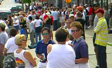 Omaha gay pride crowd