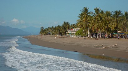 Puntarenas coast line. Beautiful beach.