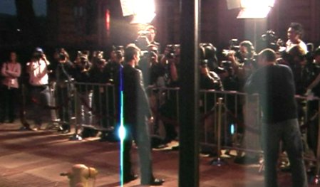 Tom Cruise on the press line.