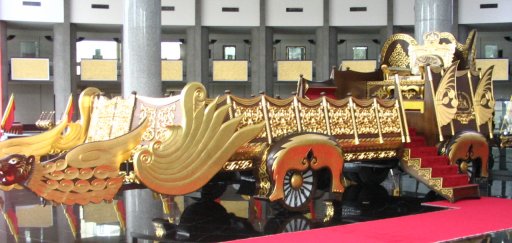 This chariot greeted us as we entered.